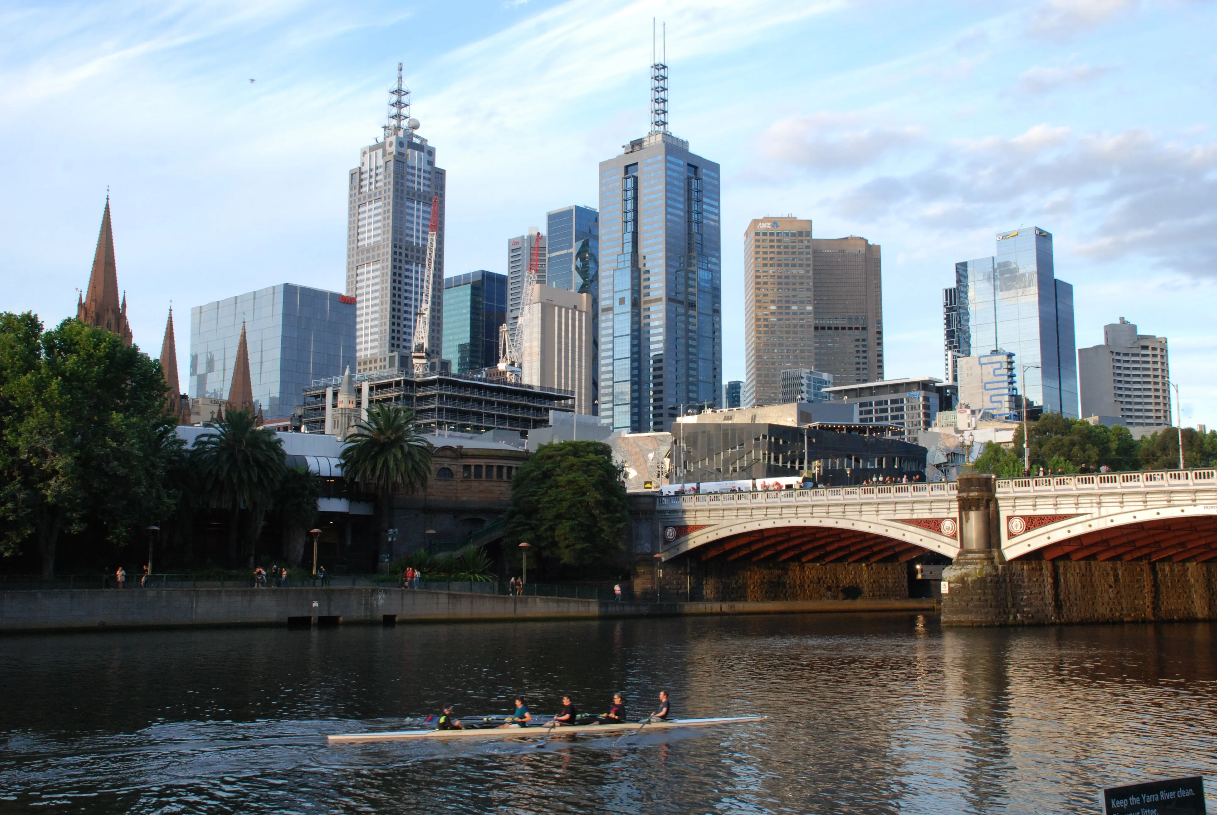 The river in Melbourne, Australia