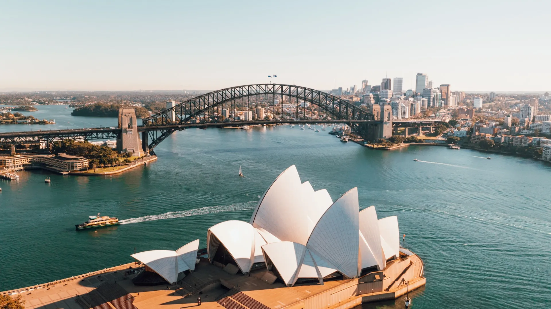 The Sydney Harbour Bridge and Opera House