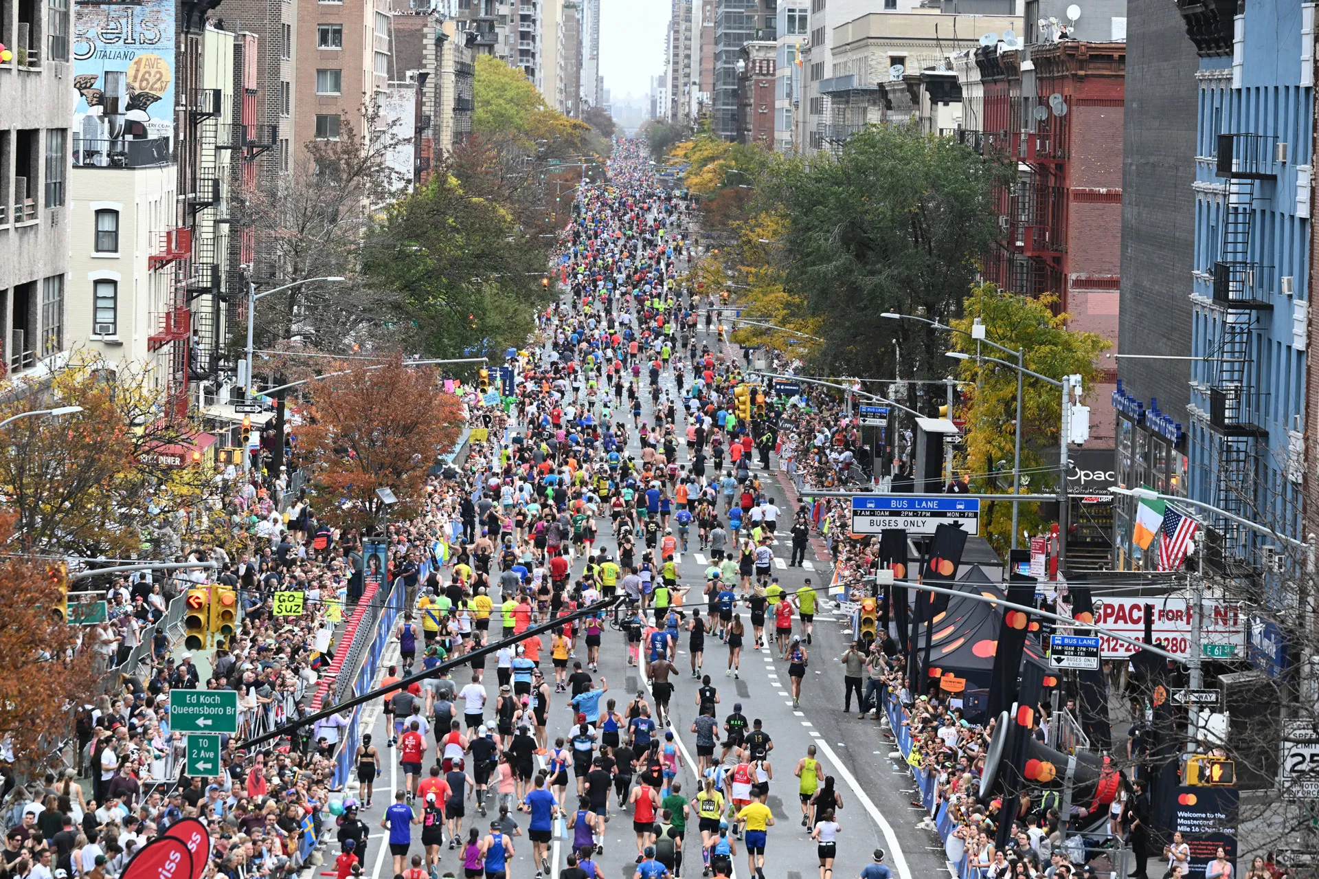 Runners in the New York City Marathon