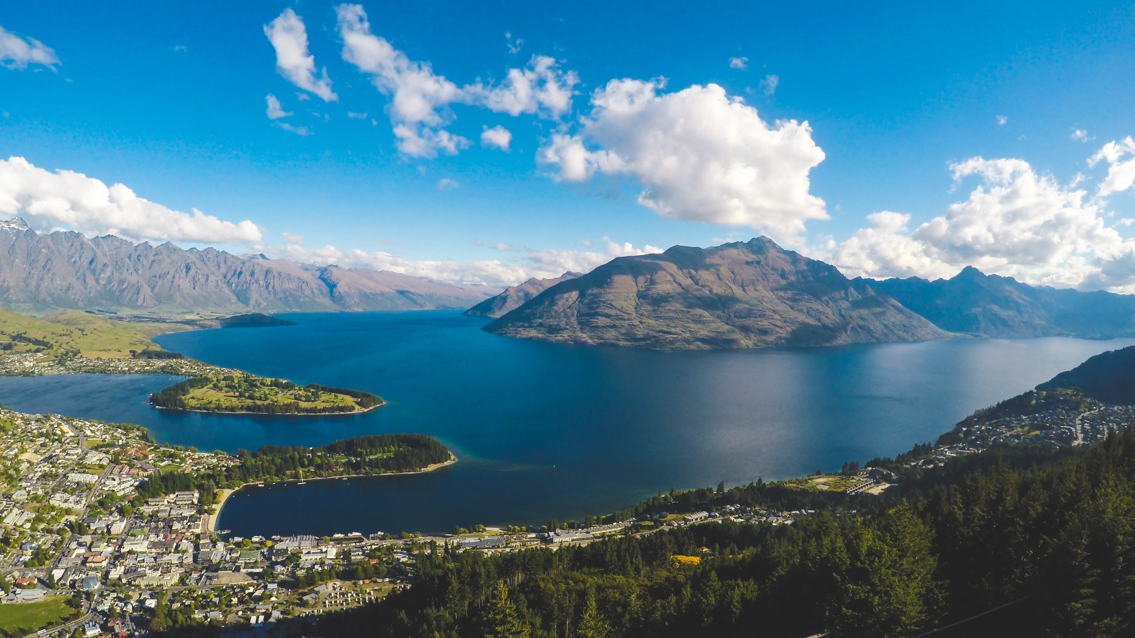 Queenstown Center from the sky